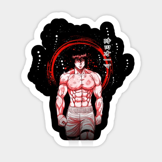 Kengan Ashura Warriors Unleashed Tee Sticker by Mckenna Paucek